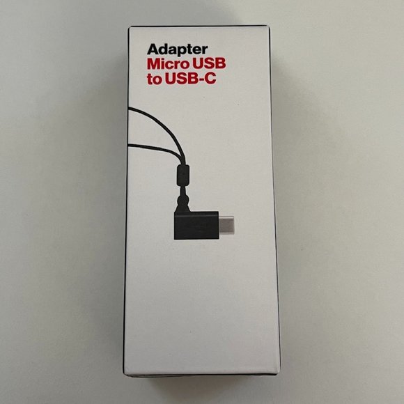 Micro USB to USB-C Adapter, w/ Lanyard, Verizon Brand - Picture 1 of 2